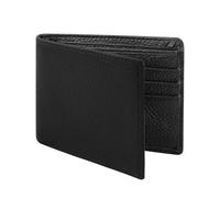 AdiStylinno Men’s Leather Wallet, RFID Blocking Bifold Men’s Wallets Bussiness Card Holder Billfold with Coin Pocket 1 ID Window 5 Card Slots, Black, 11.8*9.8*2 cm / 4.6*3.8*0.8 in, Modern