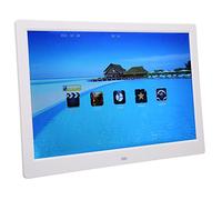 ADITAM 13" LCD Digital Picture Frame, 1280x800 Resolution HD Digital Photo Frame with Remote Control, Wall Mountable Smart Picture Frame,Built In Clock & Calendar(White) Double the comfort