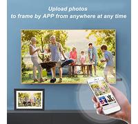 ADITAM Digital Electronic Picture Frame, 2.4GHz WiFi Electronic Photo Album Support Photo Playback Suitable for Home and Office(#3) Double the comfort