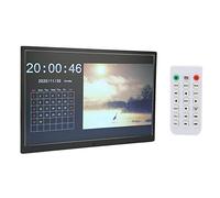 ADITAM Digital Picture Frame, 15in 1280x800 FHD Screen, 16:9 Widescreen Electronic Picture Frame for Sharing Photos and Videos, Calender, Alarm Clock, Time Switch(15") Double the comfort