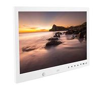 ADITAM Digital Picture Frames 13 inch HD Multi-function Motion Detection Digital Photo Frame 1280 * 800 Video Frames Player Electronic Calendar Alarm with Remote Control, Birthday Gift(White) Double