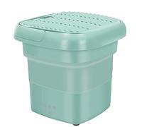 ADITAM Folding Portable Mini Washing Machine for Washing Underwear Sock,Super Quiet Cleaning Machine,with Spin Dryer for Home, Hostel, Travel,Green Double the comfort