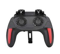 ADITAM Mobile Game Controller, Double Fan Cooling Mobile Gamepad, Heat Dissipation Mobile Game Trigger Joystick for Phone Double the comfort