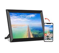 ADITAM Smart Digital Picture Frame 10.1 Inch, 16G 1280x800 HD WiFi Cloud Digital Picture Frame with Touch Screen, Easy Share Photos and Videos via App for Gift, Home,Decor(Black) Double the comfort