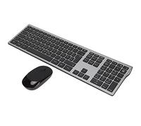 ADITAM Wireless Keyboard Mouse Combo, 110 Key German keyboard, QWERTZ, 800/1200/1600 Dpi, Ergonomic Design, GFSK Modulation, for Laptop, Desktop Double the comfort