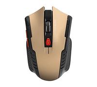 ADITAM Wireless Mouse, 3 Levels DPI Adjustable Optical Mouse, Computer External Device with USB Receiver, Ergonomic Shape Design Mouse, Accurate Positioning(gold) Double the comfort