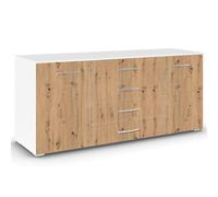 Aditio Large Sideboard - 160cm - 2 Door - Alpine White & Artisan Oak
