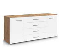 Aditio Large Sideboard - 160cm - 2 Door - Artisan Oak & Alpine White