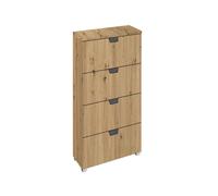 Aditio Narrow Chest - 4 Drawer - Artisan Oak