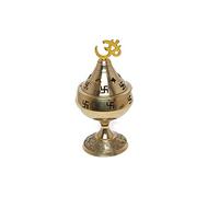Aditri Creation Akhand Diya Deepak Jyoti OM Swastik Hindu Puja Religious Brass Oil Lamp Pooja Decorations Decor for Home Items Kit Diwali Festival New Year Gift Pooja Essentials(6 Inch)