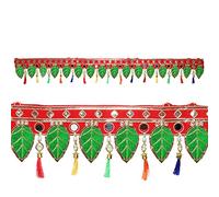 Aditri Creation Artificial Mango Leaf Garland Door Toran Decorative Ornaments for Hanging Parties Indian Traditional Gifts Toran Bandhanwar For Decorations Home Entrance Temple (Size 42")