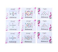 Aditri Creation Bindi Pack of 9 Crystal Designer Jewel for Forehead Face Tikka Multicolored Bindiya Stickers Adhesive Stone Bindi Tattoos for Women Girls Bride Return Gifts