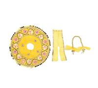 Aditri Creation Laddu Gopal Dress Cloth Bhagwan Poshak of God Bal Gopal Kanha Krishna Dev Vastra for Metal Idol Statue for Indian Traditional Janmashtami Festival Decoration(Size:- 8")(Yellow)