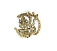 Aditri Creation Om Ganpati Metal Wall Door Hanging with Antique Finish Art Sculpture Home Decor Home Decoration/Gift for Home/Interior Handcrafted/Wall Decoration Gift (12 Inches)