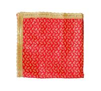 Aditri Creation Red Large Decorative Silk Cloth Chunari (Size :- 40 Inches x 40 Inches) Chunni Puja Festival New year Decoration Chunr MATA Ki Chunri for Statue Chowki Aasan Mat Posters Frame