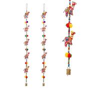 Aditri Creation Set of 2 Door Hanging Colorful Decorative 5 Fabric Camel With Pom Pom String for Festival Indian Traditional Decorations Indoor Wall Bedroom Home New year (Size:-33")(Multicolor)