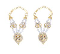 Aditri Creation Set of 2 Mala for Laddu Gopal/Devi Maa/Radha Krishna/Indian Traditional Festival of Colours God Goddess Set Deities jewellary All God Idol Statue (Size:- 2")(Colour:-White)
