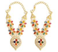 Aditri Creation Set of 2 Mala for Laddu Gopal/Devi Maa/Radha Krishna/Indian Traditional Holi Festival God Goddess Set Deities jewellary All God Idol Statue (Size:- 2.5")(White with Multicolor)