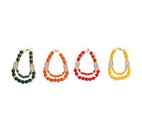 Aditri Creation Set of 4 Mala for Laddu Gopal/Devi Maa/Radha Krishna/Indian Traditional Festival Holi Decorations God Goddess Set Deities jewellary All God Idol Statue (Size:- 2")