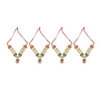 Aditri Creation Set of 4 Mala for Laddu Gopal/Devi Maa/Radha Krishna/Indian Traditional Navratri Festival God Goddess Set Deities jewellary All God Idol Statue Housewarming(Size:- 2")