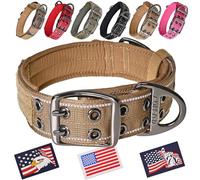 ADITYNA Heavy Duty Dog Collar with Handle - Thick Dog Collar for Large Dogs - Wide, Reflective, Tactical, Soft Neoprene Padded - Perfect Dog Collar for Training, Walking, or Hunting
