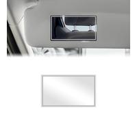 Adiwo 1 Pc Rectangle Makeup Mirror, elf-Adhesive Car Vanity Mirror, Cosmetic Mirror for Cars, Car Visor, Bathroom or Bedroom Wall, Backrest Car Seat, 6.5 x 11 cm