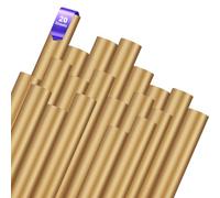 Adiwo 20 Pack Permanent Adhesive Vinyl Sheets, A4 Gold Craft Vinyl for Cricut, Permanent Adhesive Vinyl for Silhouette Cameo, for Mug Notebook Home Decor Party Decoration Window Stickers