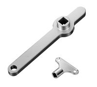 Adiwo 2Pcs Radiator Valve Keys Set, 5mm 304 Stainless Steel Square Bleeding Spanner and Bleed Key, Essential Plumbing Tool, Rust-Resistant and Durable, Universal for All 5 mm Radiators