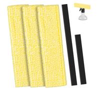 Adiwo 5 PCS Window Cleaning Replacement Kit for Kärcher, Including 3 x Cleaning Pads and 2 x 170mm 280mm Rubber Squeegee Blades, Compatible Karcher Accessories, for Mirror, Bathroom, Floor,Windshield