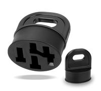 Adiwo Bike Plug Protective Cover, Contact Protection Covers for Bosch E-Bikes, 2 Pack Black E-Bike Battery Accessories, Charging Cable Pin Cover to Protect Against Rain, Dirt and Dirt