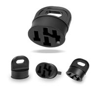 Adiwo Bike Plug Protective Cover, Contact Protection Covers for Bosch E-Bikes, 4 Pack Black E-Bike Battery Accessories, Charging Cable Pin Cover to Protect Against Rain, Dirt and Dirt