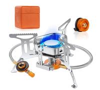 Adiwo Camping Stove Portable, Windproof Backpacking Burner, 3500W Rocket Gas Stove With Piezo Ignition, Foldable for Outdoor Hiking, Picnic, Trekking, BBQ