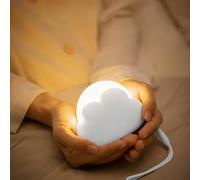 Adiwo Cloud Night Light, Dimmable Night Light Kids with 2 Modes and 2 Brightness, 1W 1200mAh Portable Nightlight Girls, Kawaii Gifts for Baby Kids Teenagers Bedroom Decor (White)