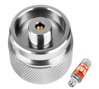 Adiwo Gas Tank Refill Adapter, Portable Outdoor Gas Tank Refill Adapter, Spiral Valve Adapter, Outdoor Portable Air Pressure Valve Charging Valve, Multi-Function Camping Tank Exhaust Valve