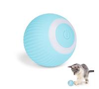 Adiwo Intelligent Interactive Cat Toys Ball, 360° Rotating Automatic with LED Light, USB Rechargeable, Kitten Toys for Indoor Cats Adult, Stimulate Instinct Chasing Ball, Blue
