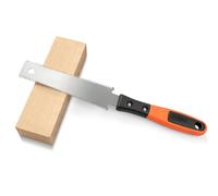 Adiwo Japanese Hand Saw for Woodworking, Double Edge & Flush Cut Saws, Tooth 7/9 TPI, Double Edge Pull Saw, Compact Fine Tooth Saw for Woodworking, DIY, Carpentry, Craft, Trim