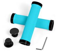 Adiwo Non-Slip Handlebar Grips, 1 Pair Professional Bike Handlebar Grips, Adult Mountain Bike Grips with Soft Anti-Slip Rubber, Ergonomic, Comes with 1 Allen Wrench, Suitable for Most Bicycles