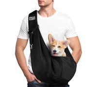 Adiwo Puppy Carrier - Reversible Hands-free Dog Carry Sling for Small & Medium Dogs & Cats, Soft & Comfortable, Adjustable Dog Carrier Bag Shoulder Tote for Outdoor Walking, Travel & Shopping