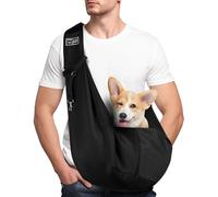 Adiwo Puppy Carrier - Reversible Hands-free Dog Carry Sling for Small & Medium Dogs & Cats, Soft & Comfortable, Adjustable Dog Carrier Bag S