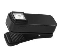 Adiwo Rechargeable EDC Clip on Torch, 300 Lumen Hand Free Pocket Lamp with USB-C Charging, Dual Light Sources and 6 Light Mode, IPX4 Waterproof, 12mm Clamping, for Cycling Hiking Camping Walking Pets