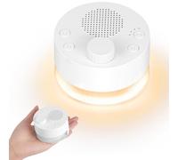 Adiwo Sound Machine for Baby, 24 Soothing Sounds and Adjustable Warm Light for Kids and Adults, 4 Timer Memory, Portable White Noise, Powerful Battery, Ideal for Sleeping,Travel, Nursery