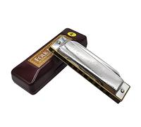 ADIYA Harmonica Suzuki Folkmaster Standard Beginner Diatonic Blues Harmonica 10 Holes Key of C Musical Gift (Ab)