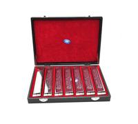adiya Swan Harmonica 24 Hole Polyphonic C Key A/B/D/E/F/G 7 Keys Set Professional Tremolo Harmonica