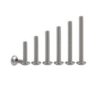 Adiyer 120pcs Metric M4 x 20mm,25mm,30mm,35mm,40mm,45mm Machine Screws Kit Cabinet Door Drawer Knob Pull Screws, 304 Stainless Steel Phillips Truss Head Bolts