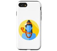 Adiyogi Adhi Yogi Shiva Mahadev Blue Hindu Maha Shivratri Case for iPhone SE (2020) / 7/8