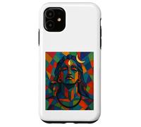 Adiyogi Shiva Modern Cubist Stained Glass Style God of Yoga Case for iPhone 11