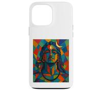 Adiyogi Shiva Modern Cubist Stained Glass Style God of Yoga Case for iPhone 13 Pro Max