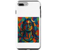 Adiyogi Shiva Modern Cubist Stained Glass Style God of Yoga Case for iPhone 7 Plus/8 Plus