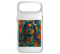 Adiyogi Shiva Modern Cubist Stained Glass Style God of Yoga Case for iPhone Air