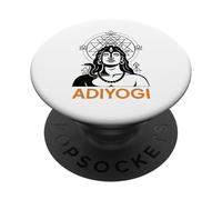 Adiyogi Shiva Sri Yantra Sacred Geometry God of Yoga PopSockets Adhesive PopGrip